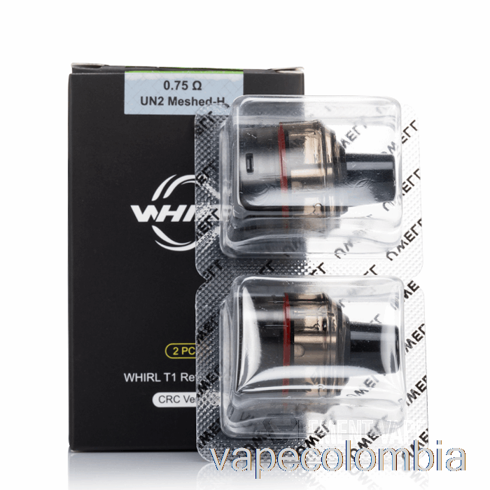 Vape Desechable Uwell Whirl T1 Cápsulas De Repuesto 0.75ohm Un2 Cápsulas Mesh-h